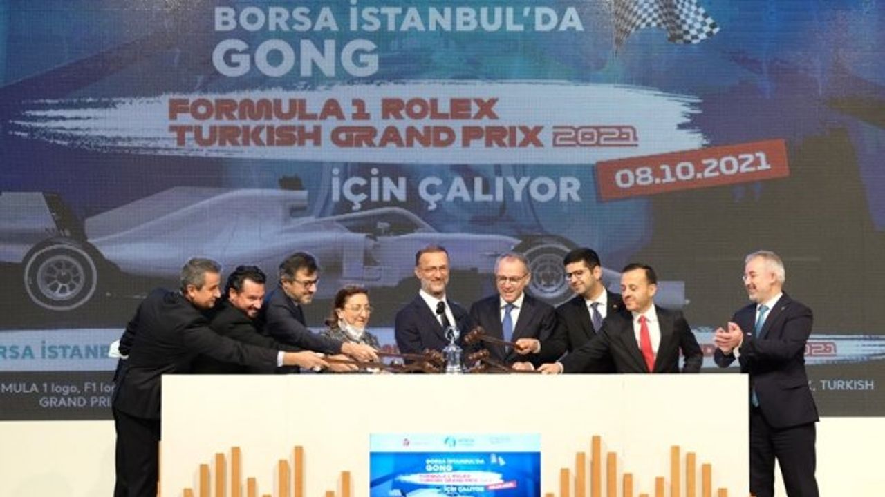 Sarıyer'deki Borsa İstanbul'da gong töreni