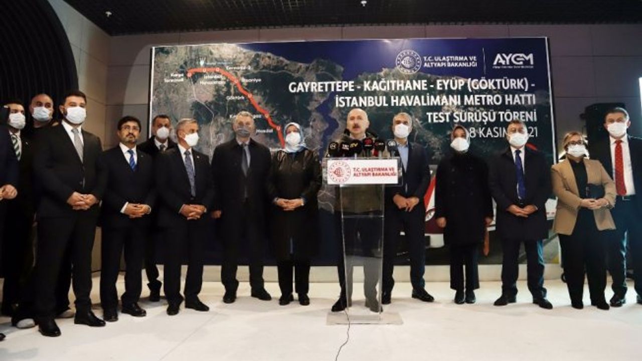 Gayrettepe-Kağıthane-Havalimanı Metro Hattı testten geçti