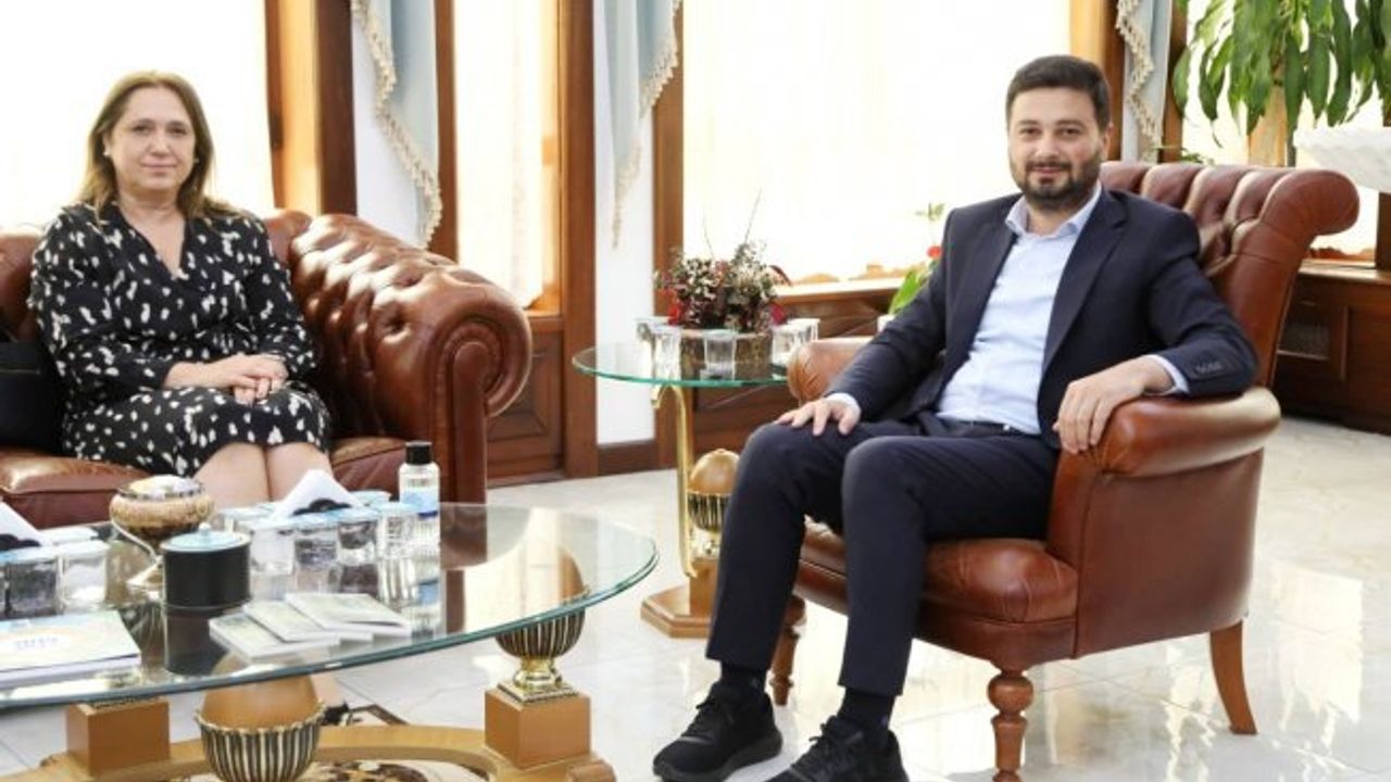 Başkonsolos Novoberdaliu Başkan Öztekin'i ziyaret etti