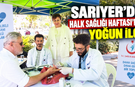 Sarıyer’de Halk Sağlığı Haftası’na yoğun ilgi