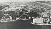 1958'li yıllarda Tarabya'nın havadan çekilmiş fotoğrafı