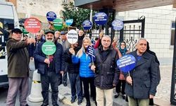 Sarıyerliler İBB önünde eylem yaptı