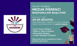 Sarıyer Akademi'de hangi başvurular başladı?