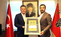 Hüseyin Coşkun'dan Emniyet Müdürü Şinasi Yüzbaşıoğlu'na "Hayırlı Olsun" ziyareti