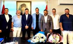 Sarıyer Spor Kulübü'nden Emniyet Müdürü Şinasi Yüzbaşıoğlu'na "Hayırlı Olsun" ziyareti
