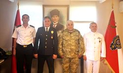Sarıyer protokolünden Şinasi Yüzbaşıoğlu'na hayırlı olsun ziyareti