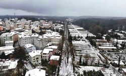 Sarıyer’de kış beyazı: Havadan kartpostallık görüntüler