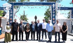Başkan Aksu, basın mensuplarıyla etkinlik alanını gezdi