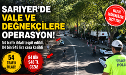 Sarıyer'de vale ve değnekçilere operasyon!