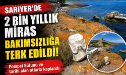 Sarıyer'de 2 bin yıllık miras bakımsızlığa terk edildi!