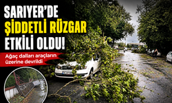 Sarıyer'de şiddetli rüzgar etkili oldu!