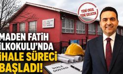 Maden Fatih İlkokulu'nda ihale süreci başladı