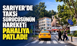 Tarabya'da taksi şoförünün sorumsuzluğu pahalıya patladı!