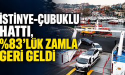İstinye-Çubuklu hattı, %83’lük zamla geri geldi!