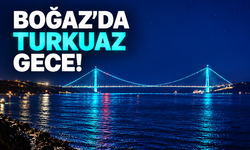 Sarıyer'de turkuaz gece hayran bıraktı