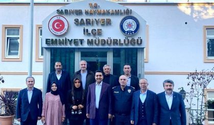 AK Parti Sarıyer'den Emniyet Müdürü Koray Şensoy'a ziyaret