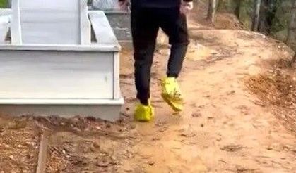 Sarıyer’de mezarlık yolları bataklığa döndü!