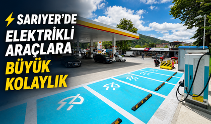 Sarıyer’de elektrikli araç sahiplerine büyük kolaylık