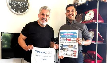 Trakyadent yöneticilerinden Sarıyer Posta'ya ziyaret