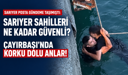 Çayırbaşı sahilinde korku dolu anlar!