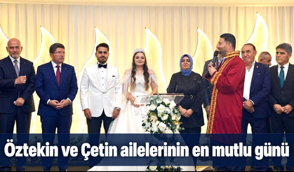 Öztekin ve Çetin ailelerinin en mutlu günü