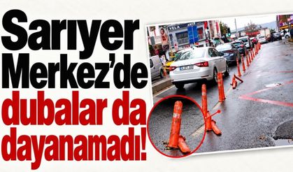 Sarıyer Merkez’de dubalar da dayanamadı!