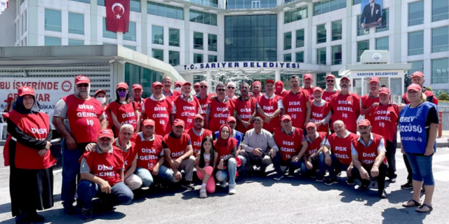 Sarıyer'de grev yapan işçilerin eylemi sürüyor!