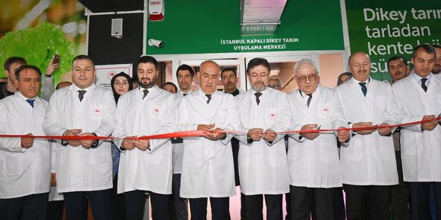 Dünyanın dikey tarım merkezi Kâğıthane’de açıldı