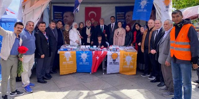 Sarıyer’de Cumhurbaşkanı Erdoğan’a oy istedi