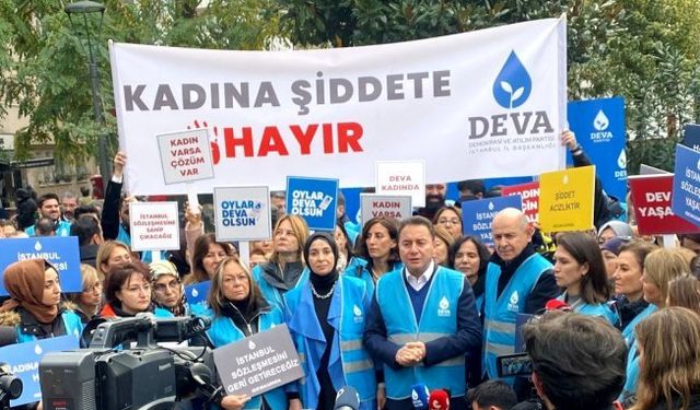 DEVA Partisi Sarıyer'den şiddete karşı tam destek