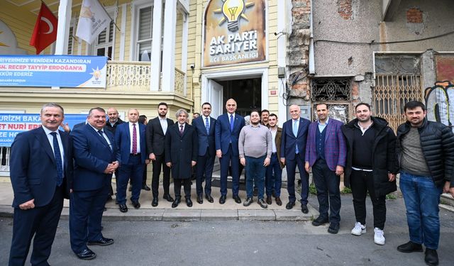 Bakan Ersoy’dan AK Parti Sarıyer’e ziyaret