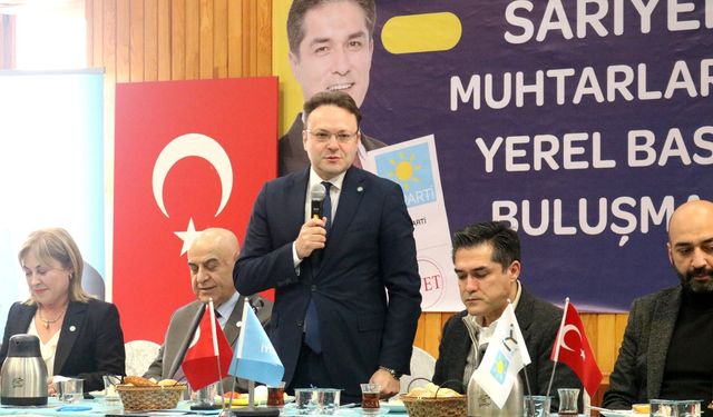 İYİ Parti Sarıyer muhtarlar ve yerel basın buluştu