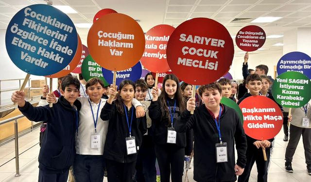 Sarıyer Belediyesi Çocuk Meclisi ilk toplantısını gerçekleştirdi