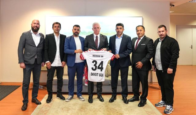 Kozdere Spor Kulübü’nde Vali Davut Gül’e ziyaret