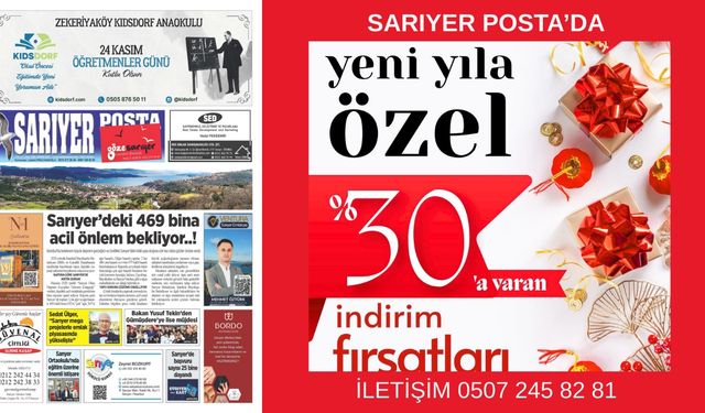 Sarıyer Posta’da yerinizi alın, KARLI ÇIKIN...!