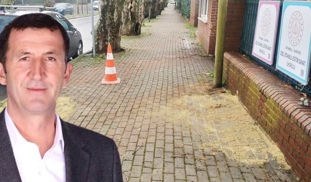 Muhtar talep etti, bozuk kaldırımlar onarıldı