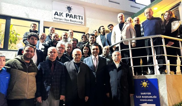 Binali Yıldırım ve İsmet Yılmaz’dan AK Parti Sarıyer’e ziyaret