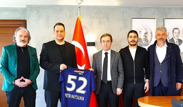 Sarıyer Spor Kulübü’nden Kaymakam Metin Maytalman’a ziyaret