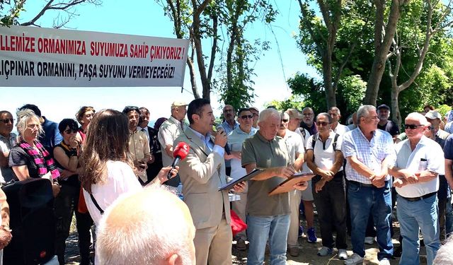Sarıyerliler Kılıçpınar Ormanı için ayakta