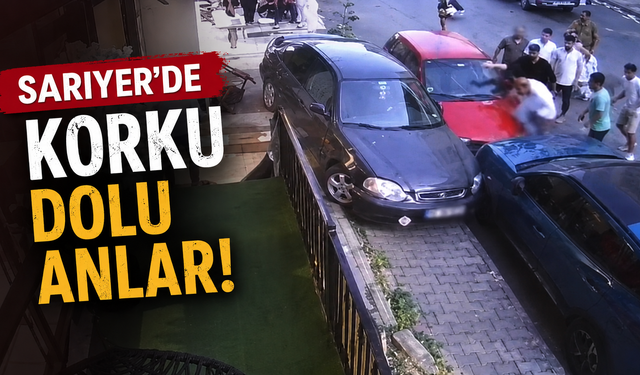 Sarıyer'de korku dolu kaza!