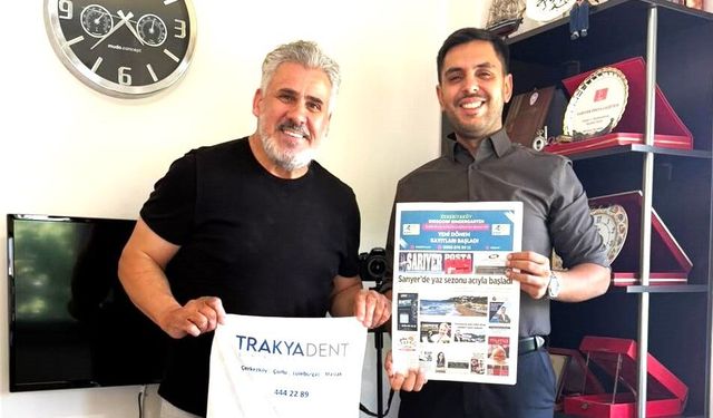 Trakyadent yöneticilerinden Sarıyer Posta'ya ziyaret