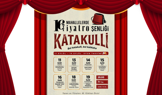 “Mahallelerde Tiyatro Şenliği” Sarıyer’de başlıyor