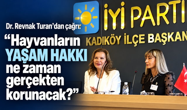 Dr. Revnak Turan’dan sokak hayvanları için anlamlı çağrı!