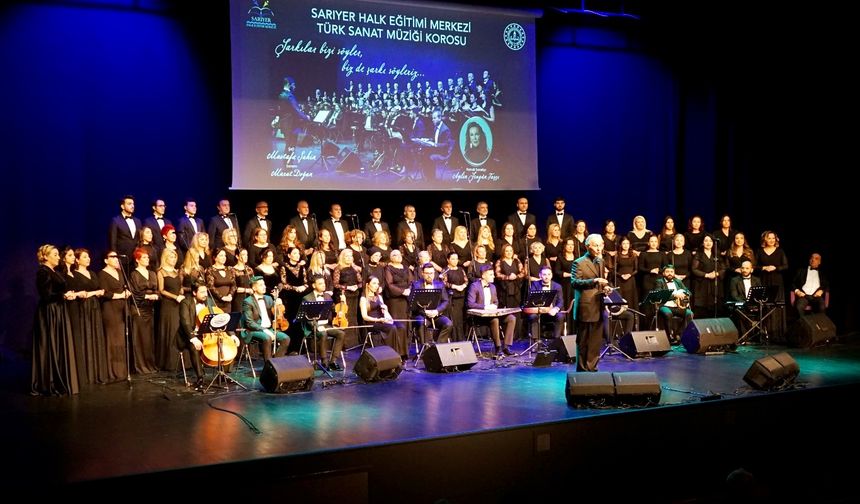 Sarıyer Halk Eğitimi Türk Sanat Müziği korosu ilk konserini verdi.