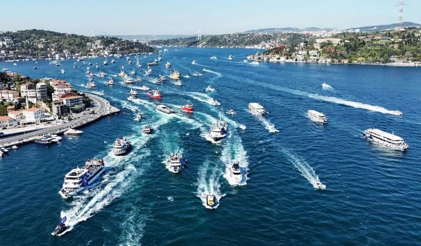 Sarıyer şampiyonluğu boğaz'da coşkuyla kutladı!