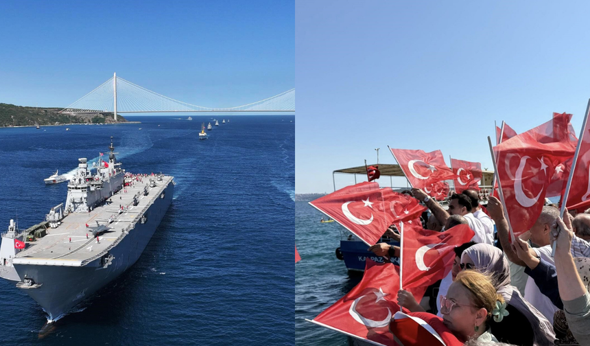 Milli gurur, Boğaz'da coşkuyla karşılandı