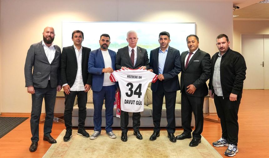 Kozdere Spor Kulübü’nde Vali Davut Gül’e ziyaret