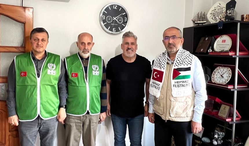 İHH Sarıyer'den Gazze İçin Sarıyer Posta'ya anlamlı ziyaret
