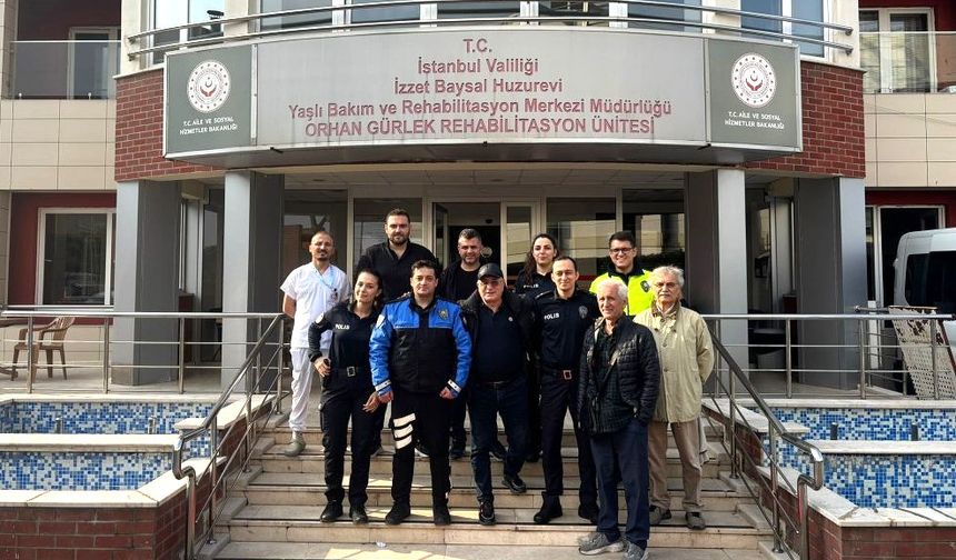 Sarıyer Emniyeti’nden Huzurevine anlamlı ziyaret