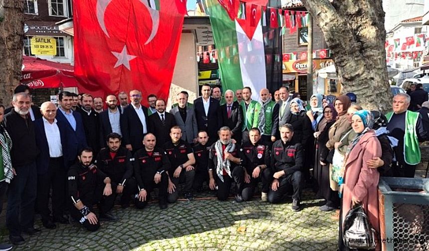 Sarıyer esnafı Gazze için seferber oldu!